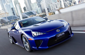 обоя lexus lfa au-spec 2011, автомобили, lexus, blue, 2011, au-spec, lfa