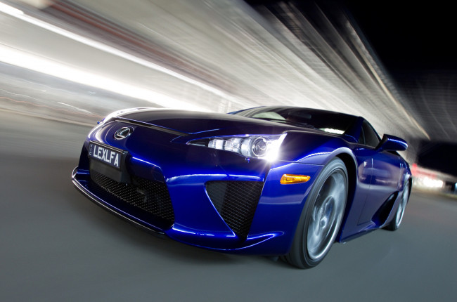 Обои картинки фото lexus lfa au-spec 2011, автомобили, lexus, lfa, blue, 2011, au-spec