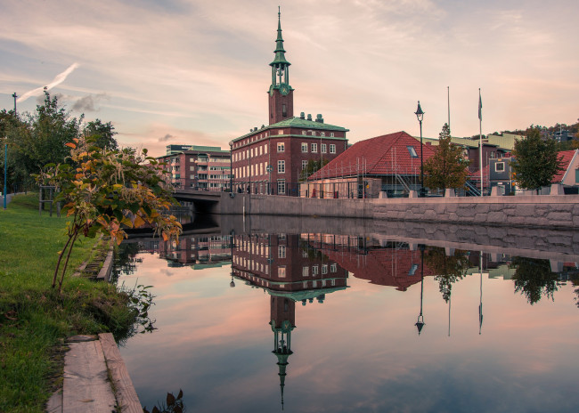 Обои картинки фото города, - пейзажи, гётеборг, швеция, река