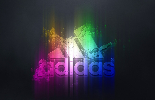 Обои картинки фото бренды, adidas, надпись, рельеф, цвета