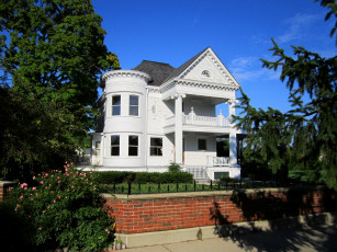 Картинка wilcox house `1903` plymouth mi города здания дома сша