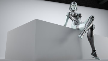 Картинка видео игры mass effect робот edi сузи