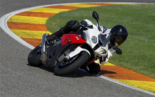 Обои картинки фото спорт, мотоспорт, bmw, s1000rr, motorcycle, гонка, трек