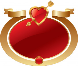 Картинка праздничные день+святого+валентина +сердечки +любовь лента сердечко стрела