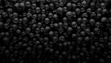 Картинка 3д+графика horror+ ужас черепа