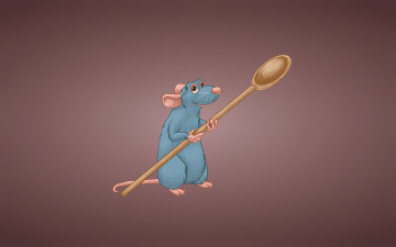 Картинка рисованные минимализм ложка мышка фон