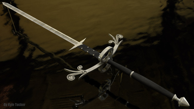 Обои картинки фото оружие, 3d, меч