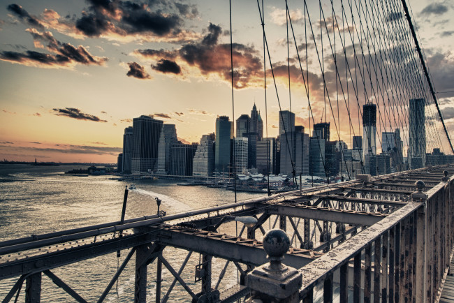 Обои картинки фото new york, города, нью-йорк , сша, new, york, nyc, brooklyn, bridge, usa