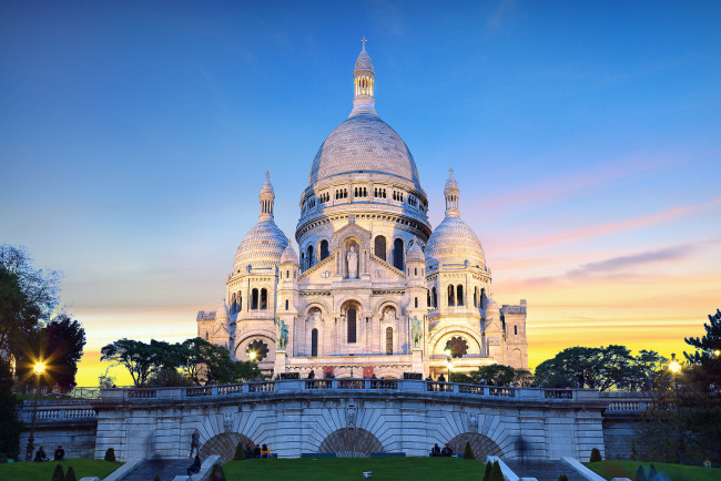 Обои картинки фото paris montmartre, города, париж , франция, собор