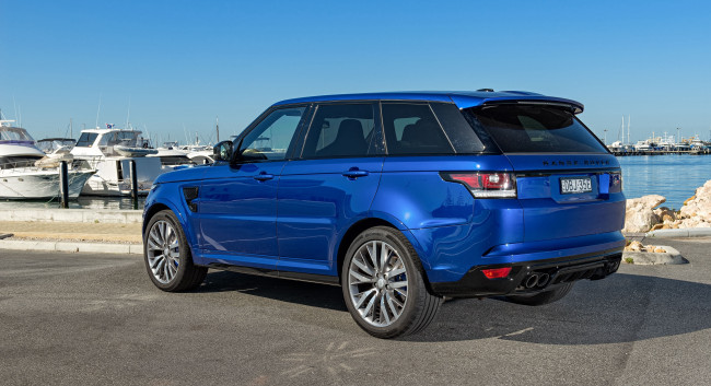 Обои картинки фото автомобили, range rover, range, rover, sport, svr, au-spec, 2015г