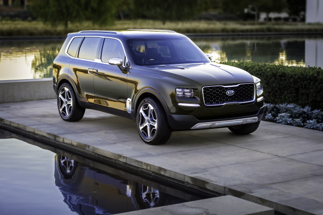 Обои картинки фото kia telluride concept 2016, автомобили, kia, telluride, concept, 2016, crossover, джип, внедорожник