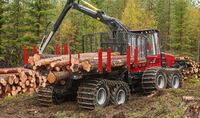 Обои картинки фото техника, лесоповалочная техника, komatsu