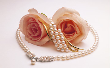 Картинка разное украшения +аксессуары +веера розы жемчуг ожерелье