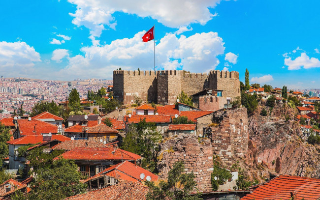 Обои картинки фото ankara castle, turkey, города, - дворцы,  замки,  крепости, ankara, castle