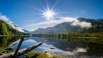 Картинка природа реки озера озеро небо свет