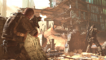 Картинка spec ops the line видео игры солдаты бой перестрелка развалины