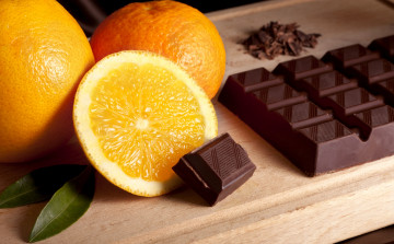 Картинка еда натюрморт шоколад апельсин