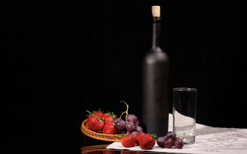 Картинка еда фрукты ягоды вино
