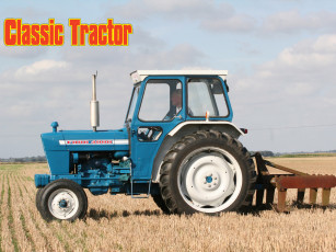 Картинка техника тракторы classic tracktor ford blue