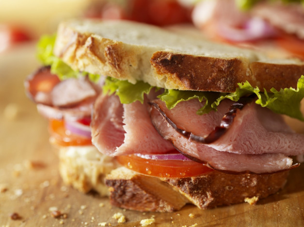 Обои картинки фото еда, бутерброды,  гамбургеры,  канапе, ветчина, сэндвич