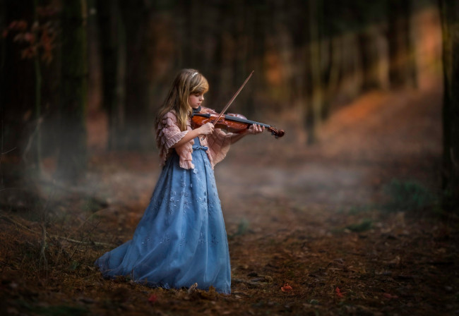 Обои картинки фото музыка, -другое, скрипка, девочка
