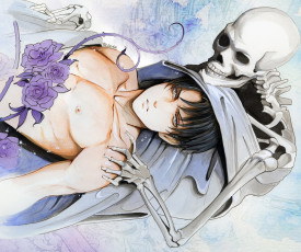 Картинка аниме shingeki+no+kyojin скелет