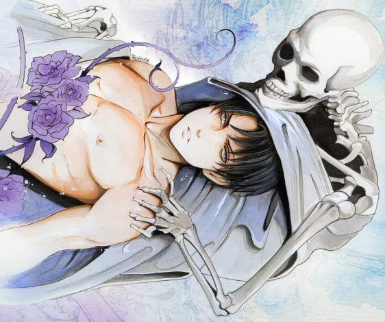 Обои картинки фото аниме, shingeki no kyojin, скелет