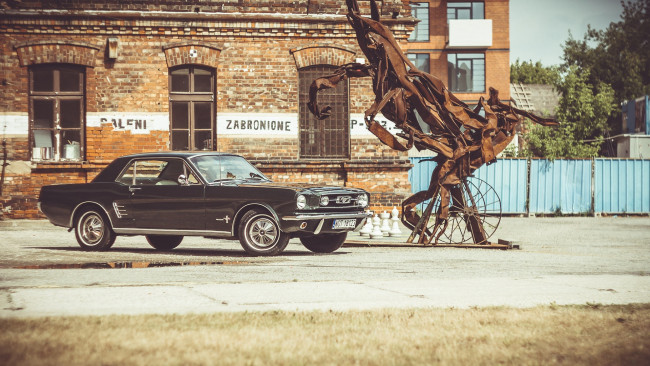 Обои картинки фото автомобили, mustang, 1966, ford