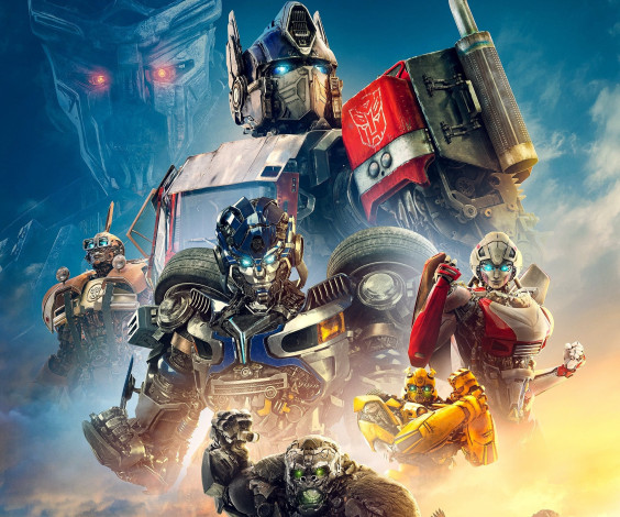 Обои картинки фото transformers,  rise of the beasts ,  2023 , кино фильмы,  rise of the beasts, трансформеры, восхождение, звероботов, плакат, боевик, фантастика, оптимус, прайм