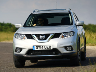 обоя автомобили, nissan, datsun, x-trail, светлый, 2014г, t32, uk-spec