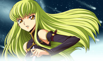 Картинка аниме code+geass пицо зелёные волосы девушка код гиасс
