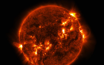 Картинка космос солнце выброс вспышка звезда