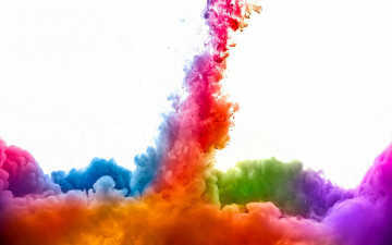 Картинка 3д+графика абстракция+ abstract цвета клубы дым