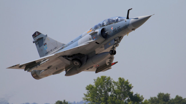 Обои картинки фото dassault mirage 2000 b, авиация, боевые самолёты, истребитель