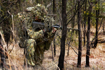 обоя мужчины, - unsort, регулярная, армия, австралии, лес, камуфляж, солдат, оружие