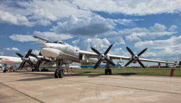 обоя tu-95, авиация, боевые самолёты, ввс