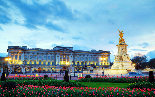 Обои картинки фото buckingham palace, города, лондон , великобритания, buckingham, palace