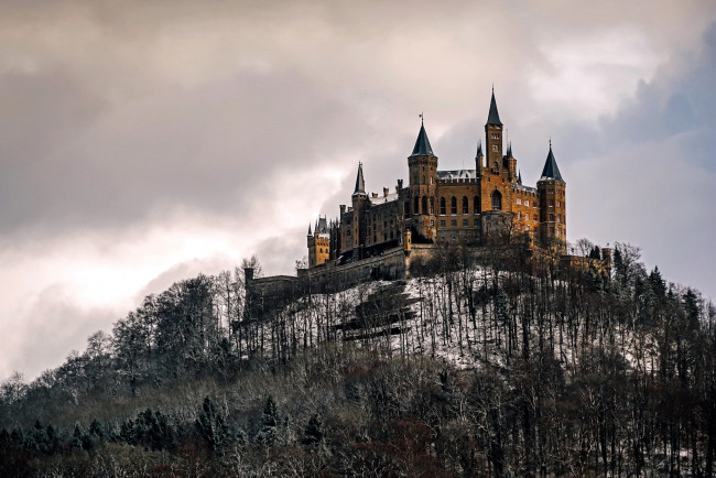 Обои картинки фото hohenzollern castle, города, замки германии, hohenzollern, castle