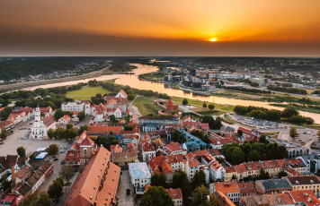 Картинка города каунас+ литва панорама