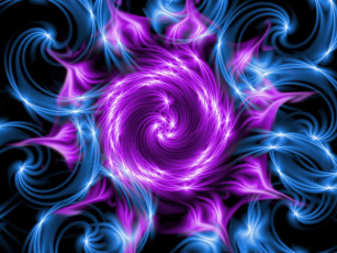 Картинка 3д графика fractal фракталы фрактал фиолетовый