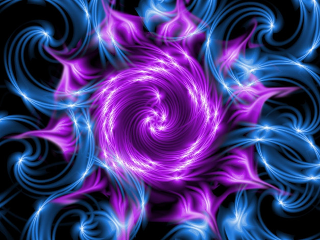Обои картинки фото 3д, графика, fractal, фракталы, фрактал, фиолетовый