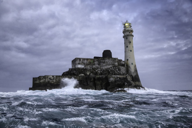 Обои картинки фото fastnet, rock, cork, ireland, природа, маяки, скала, остров, атлантический, океан, ирландия, корк, atlantic, ocean
