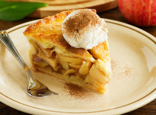 Картинка еда пироги яблоки кусок