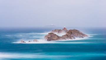 Картинка природа маяки скалы море выдержка