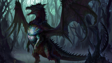 Картинка рисованные животные +сказочные +мифические дракон