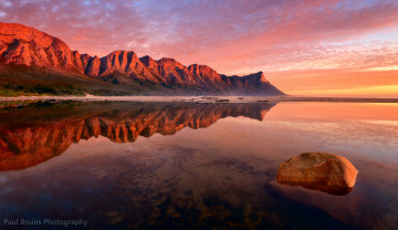 Картинка природа восходы закаты закат отражение вода горы