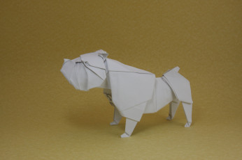 Картинка разное ремесла +поделки +рукоделие фон собака оригами
