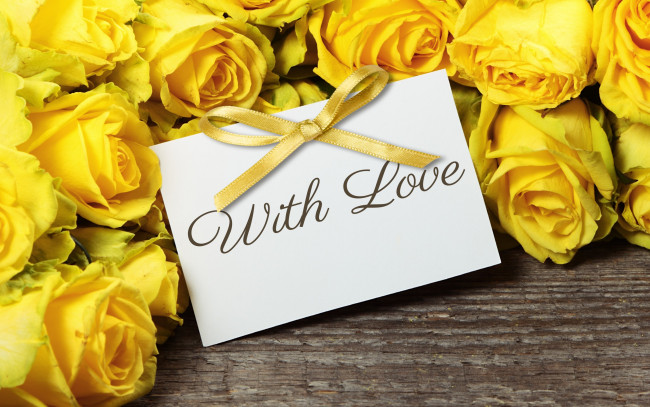 Обои картинки фото цветы, розы, with, love, romantic, roses, yellow, flowers, букет