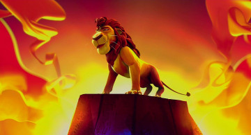 Картинка мультфильмы the+wild лев пламя