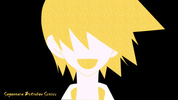 Картинка аниме sayonara+zetsubo+sensei силуэт лицо рот